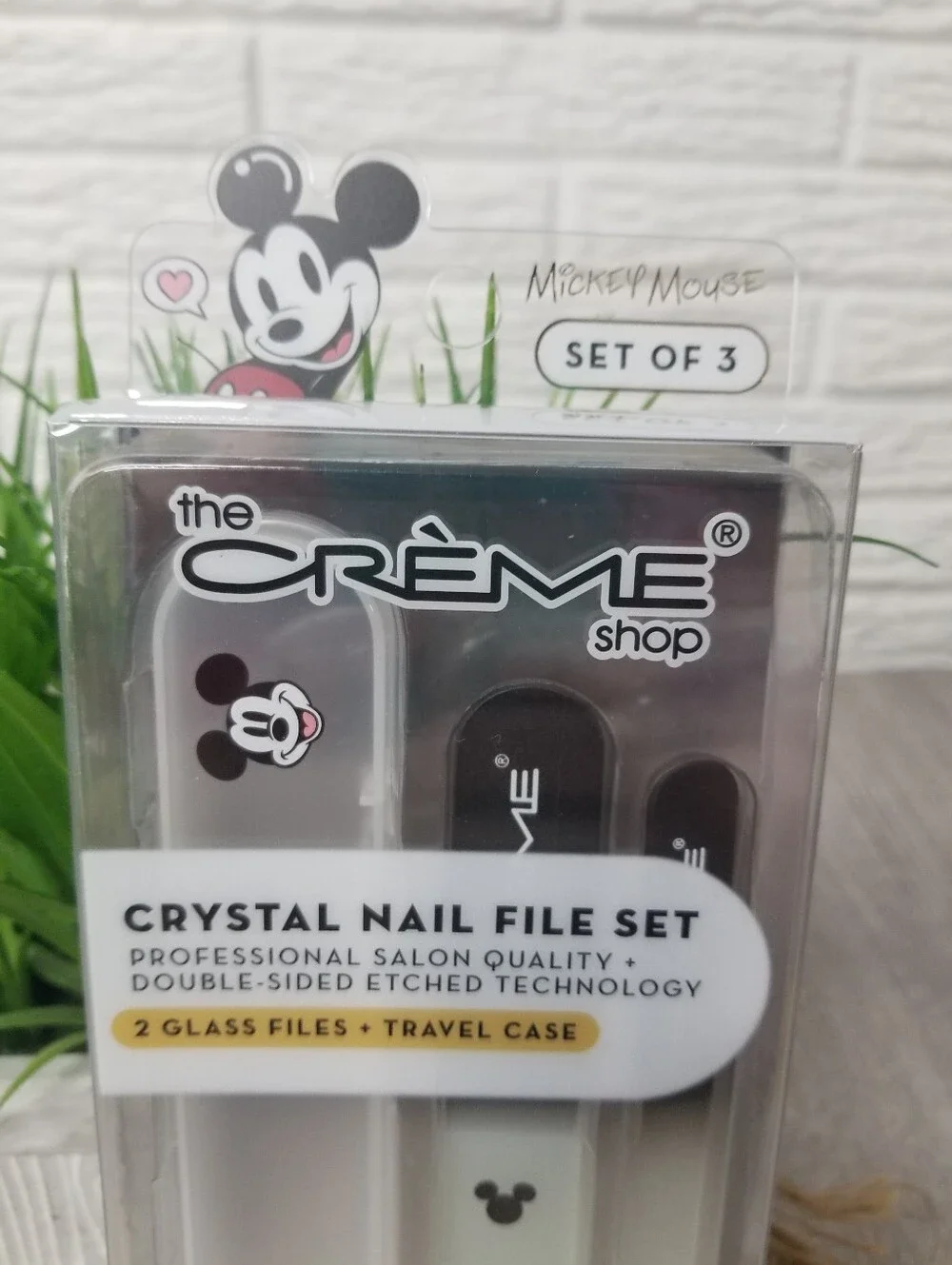 The Creme Shop/Mickey Mouse Glass Nail File Set